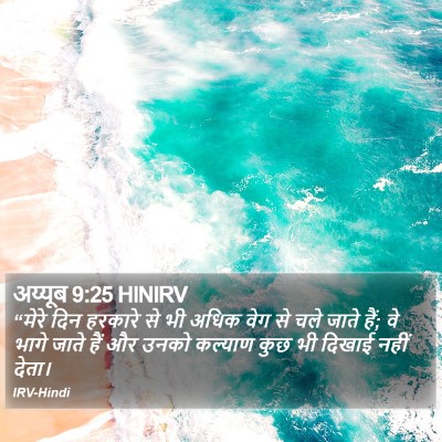 अय्यूब 9:25 HINIRV Bible Verse Image