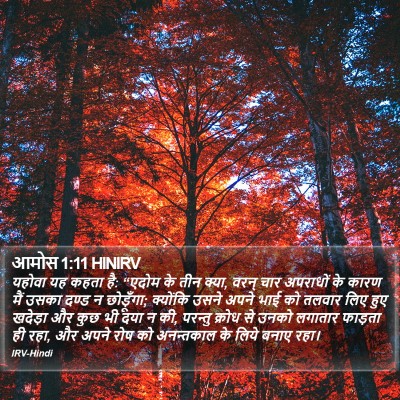 आमोस 1:11 HINIRV Bible Verse Image
