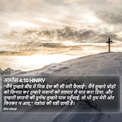 आमोस 4:10 HINIRV Bible Verse Image
