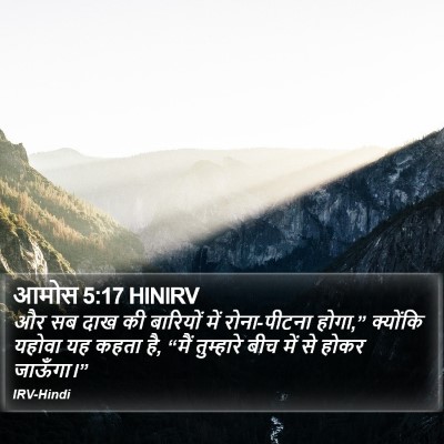 आमोस 5:17 HINIRV Bible Verse Image