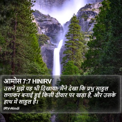 आमोस 7:7 HINIRV Bible Verse Image