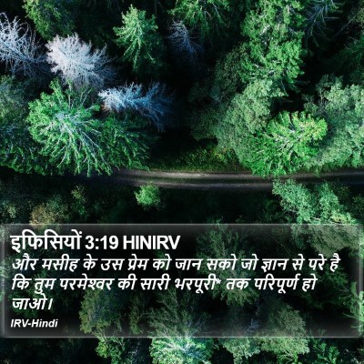 इफिसियों 3:19 HINIRV Bible Verse Image