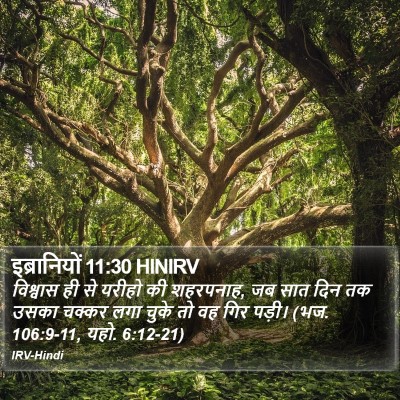 इब्रानियों 11:30 HINIRV Bible Verse Image