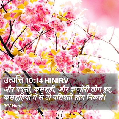 उत्पत्ति 10:14 HINIRV Bible Verse Image