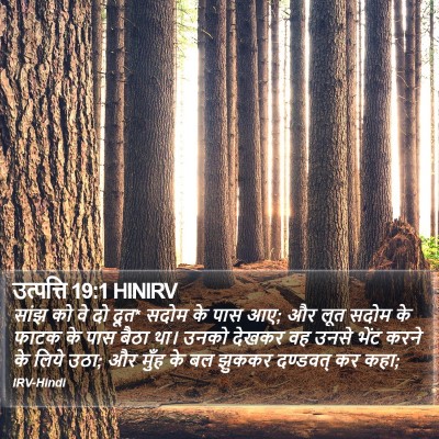 उत्पत्ति 19:1 HINIRV Bible Verse Image
