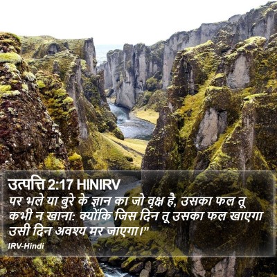 उत्पत्ति 2:17 HINIRV Bible Verse Image
