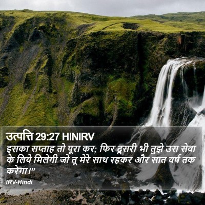उत्पत्ति 29:27 HINIRV Bible Verse Image