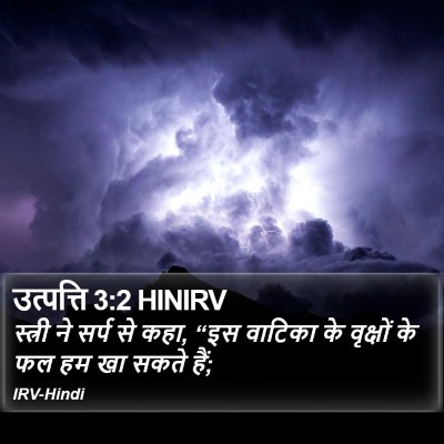 उत्पत्ति 3:2 HINIRV Bible Verse Image