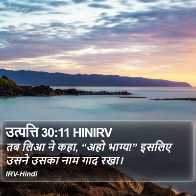 उत्पत्ति 30:11 HINIRV Bible Verse Image