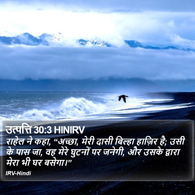 उत्पत्ति 30:3 HINIRV Bible Verse Image