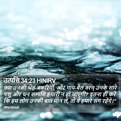 उत्पत्ति 34:23 HINIRV Bible Verse Image