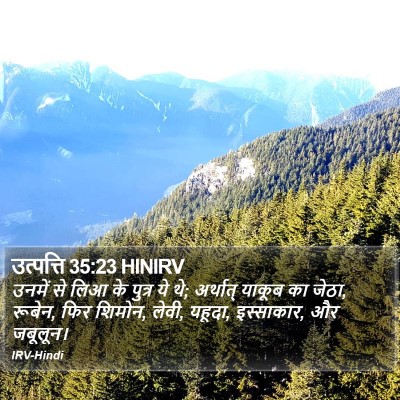 उत्पत्ति 35:23 HINIRV Bible Verse Image