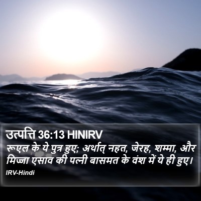 उत्पत्ति 36:13 HINIRV Bible Verse Image