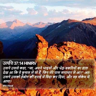 उत्पत्ति 37:14 HINIRV Bible Verse Image