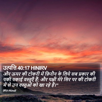 उत्पत्ति 40:17 HINIRV Bible Verse Image