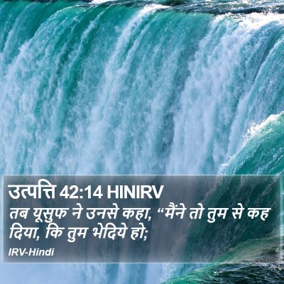 उत्पत्ति 42:14 HINIRV Bible Verse Image