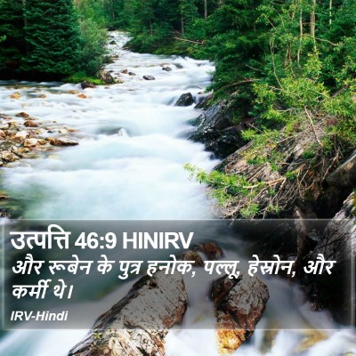 उत्पत्ति 46:9 HINIRV Bible Verse Image