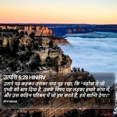 उत्पत्ति 5:29 HINIRV Bible Verse Image