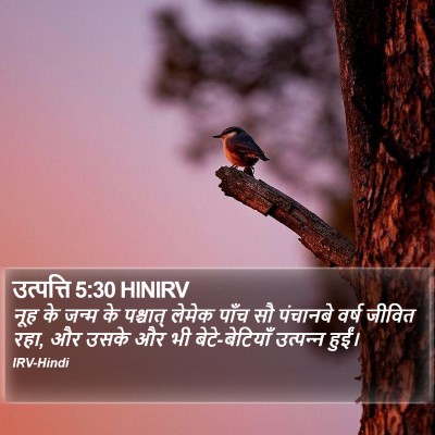 उत्पत्ति 5:30 HINIRV Bible Verse Image