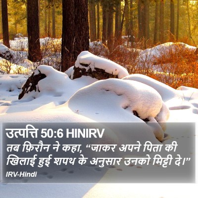 उत्पत्ति 50:6 HINIRV Bible Verse Image