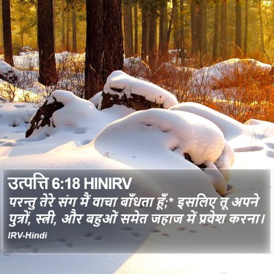 उत्पत्ति 6:18 HINIRV Bible Verse Image