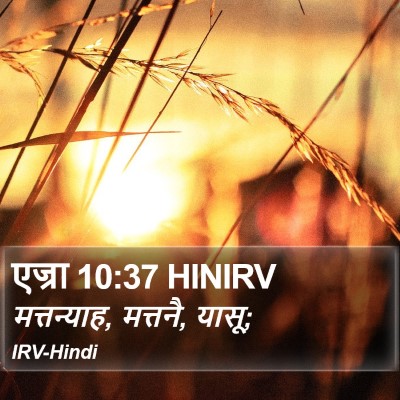 एज्रा 10:37 HINIRV Bible Verse Image