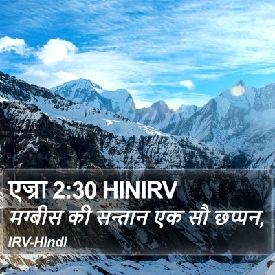एज्रा 2:30 HINIRV Bible Verse Image