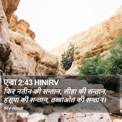 एज्रा 2:43 HINIRV Bible Verse Image