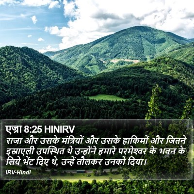 एज्रा 8:25 HINIRV Bible Verse Image