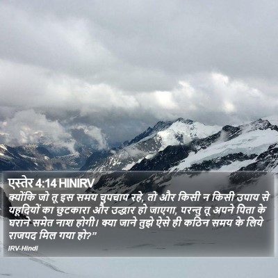 एस्तेर 4:14 HINIRV Bible Verse Image