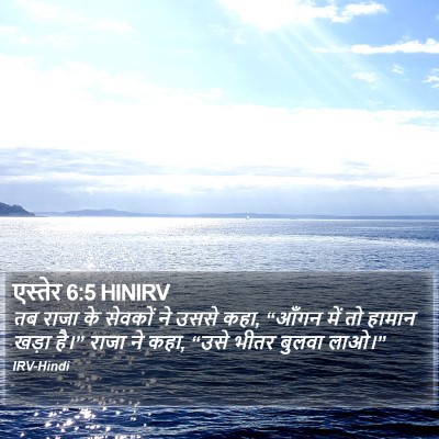 एस्तेर 6:5 HINIRV Bible Verse Image