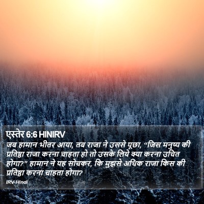एस्तेर 6:6 HINIRV Bible Verse Image