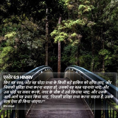 एस्तेर 6:9 HINIRV Bible Verse Image