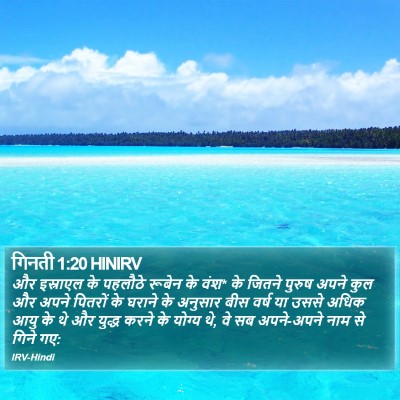 गिनती 1:20 HINIRV Bible Verse Image