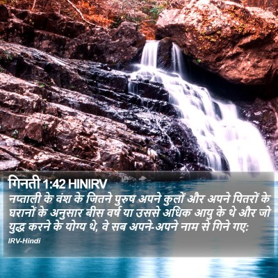 गिनती 1:42 HINIRV Bible Verse Image