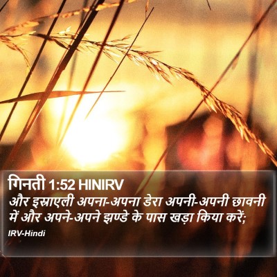 गिनती 1:52 HINIRV Bible Verse Image