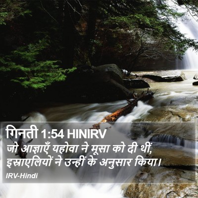 गिनती 1:54 HINIRV Bible Verse Image