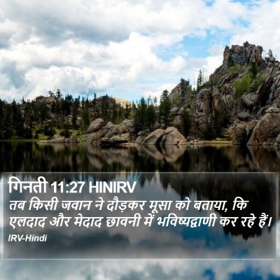 गिनती 11:27 HINIRV Bible Verse Image