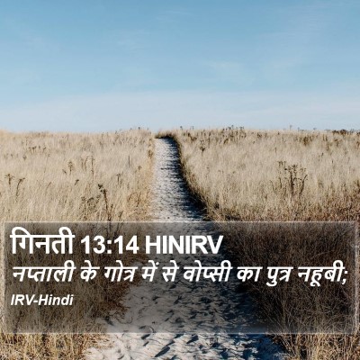 गिनती 13:14 HINIRV Bible Verse Image