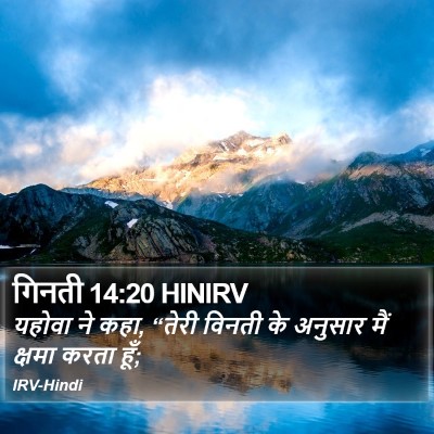 गिनती 14:20 HINIRV Bible Verse Image