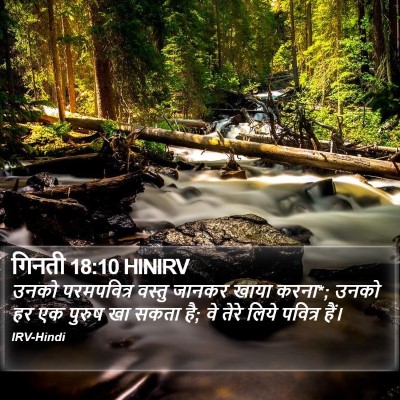 गिनती 18:10 HINIRV Bible Verse Image