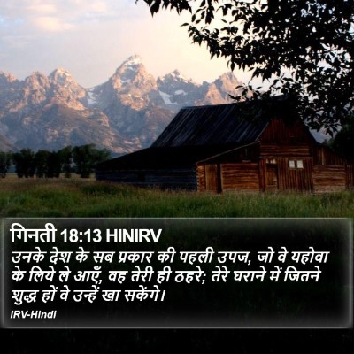गिनती 18:13 HINIRV Bible Verse Image