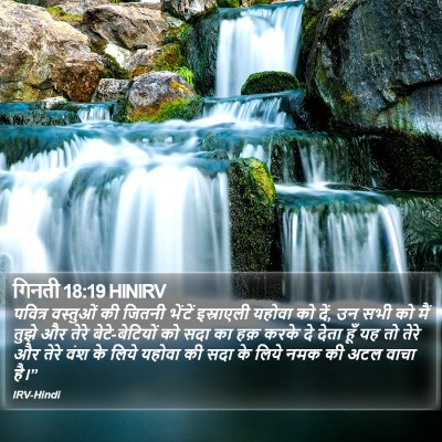 गिनती 18:19 HINIRV Bible Verse Image