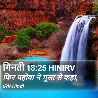 गिनती 18:25 HINIRV Bible Verse Image