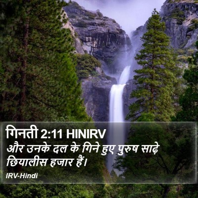 गिनती 2:11 HINIRV Bible Verse Image