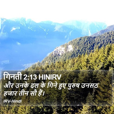 गिनती 2:13 HINIRV Bible Verse Image