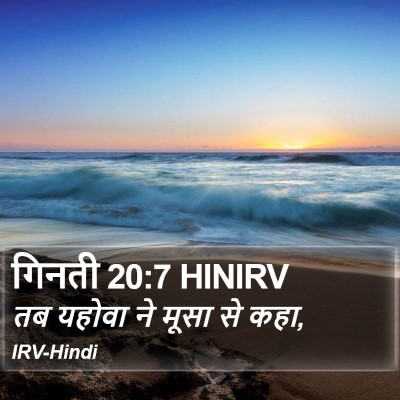गिनती 20:7 HINIRV Bible Verse Image