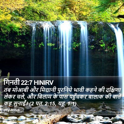 गिनती 22:7 HINIRV Bible Verse Image