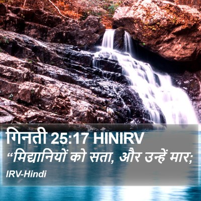 गिनती 25:17 HINIRV Bible Verse Image
