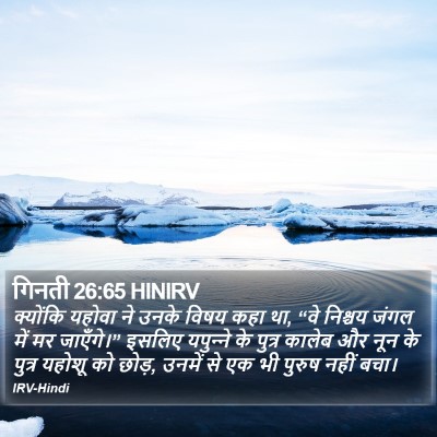 गिनती 26:65 HINIRV Bible Verse Image